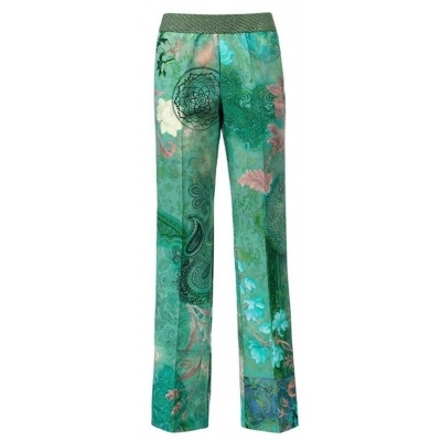 Gustav Printed Long Pants - Leaf Green Gustav Printed Long Pants - Leaf Green